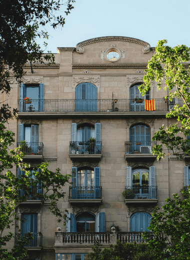 Les Corts neighborhood in Barcelona